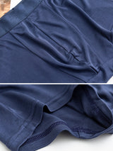 [Dark Blue] SilkSilky  100% Silk Jersey Men's Underwear 007