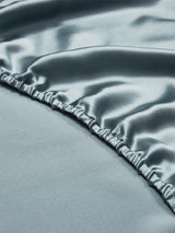 [Grayish Blue] SilkSilky  19Momme Sheet 004