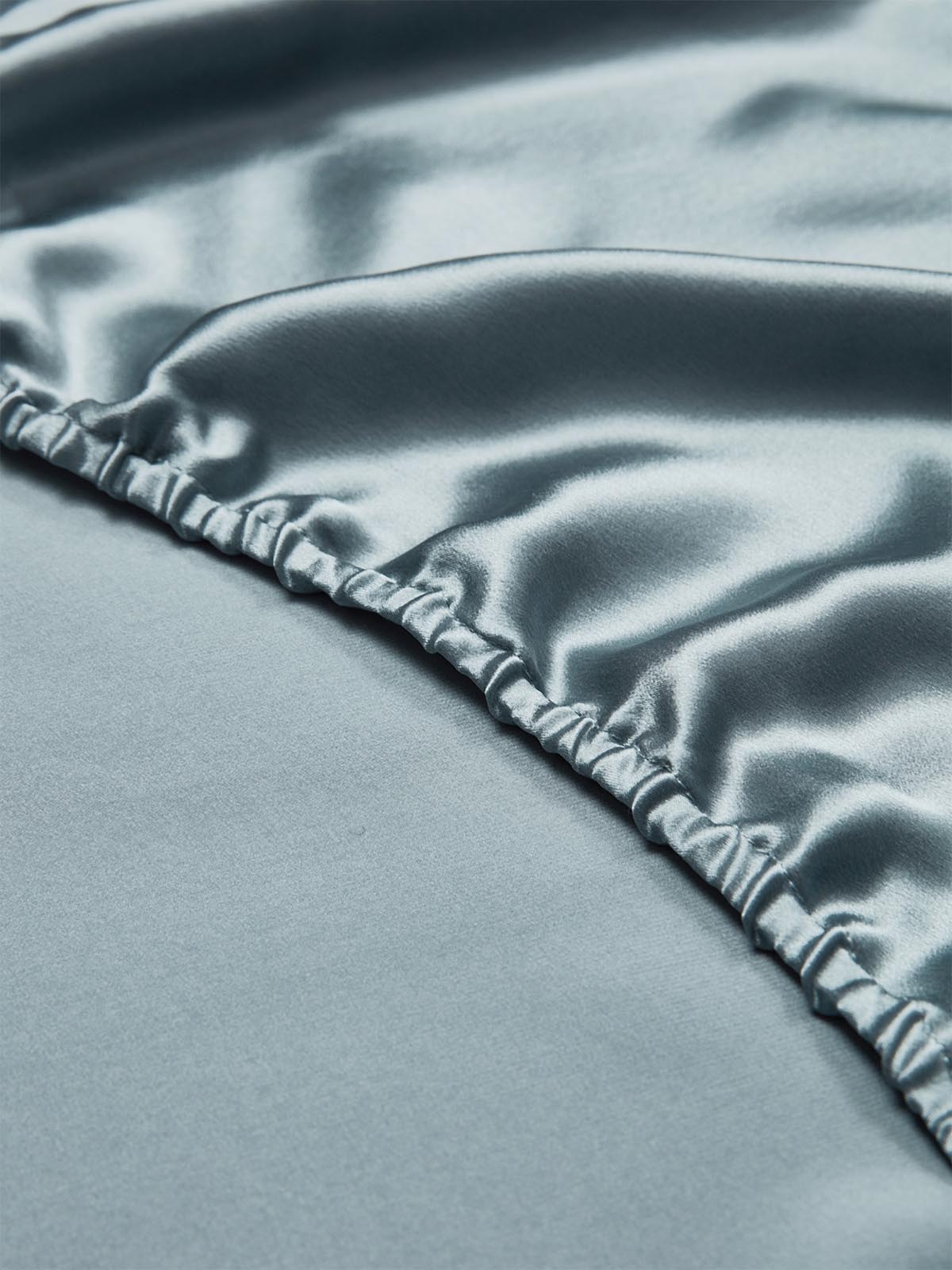 [Grayish Blue] SilkSilky  19Momme Pure Silk Bedding Set 004