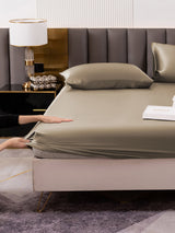 [Khaki] SilkSilky  19Momme Bedding Set 006