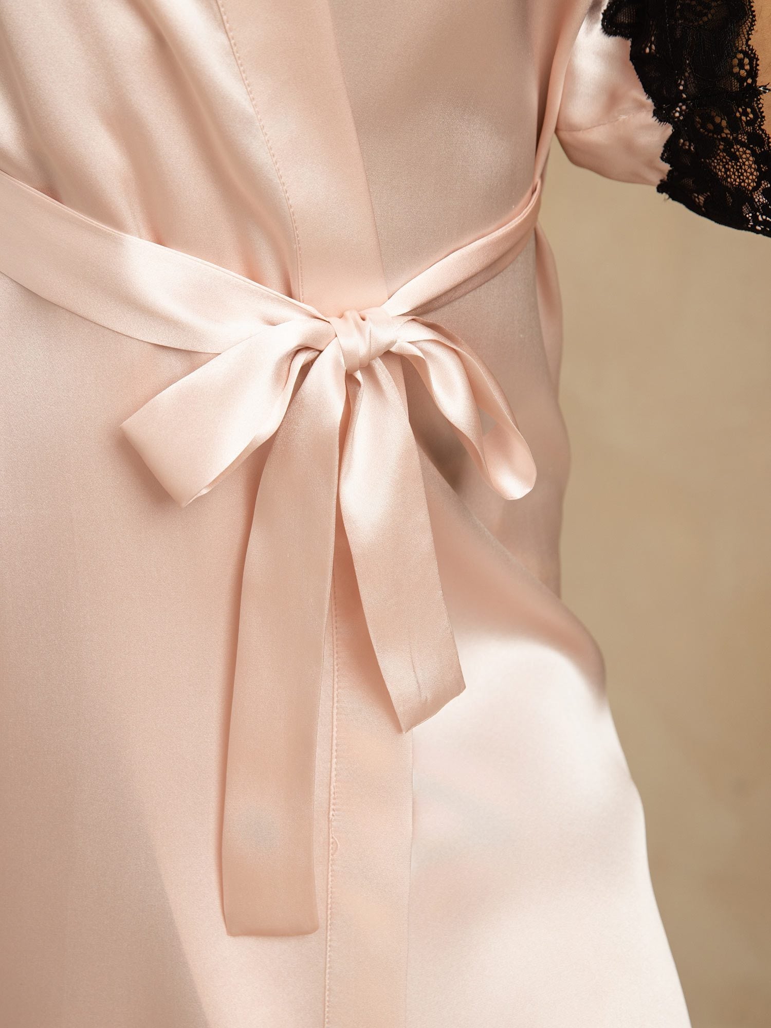 [Pink] SilkSilky  Pure Silk Womens Robe 006