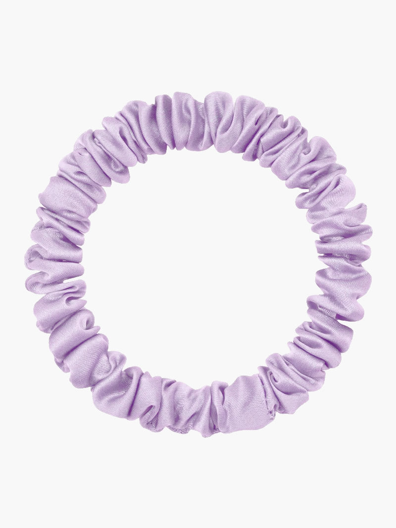 SilkSilky  19Momme Pure Silk Scrunchie Lavender 004