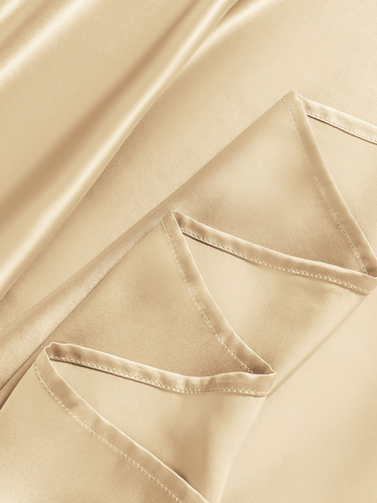 [Beige] SilkSilky  22Momme Pure Silk Bedding Set 006