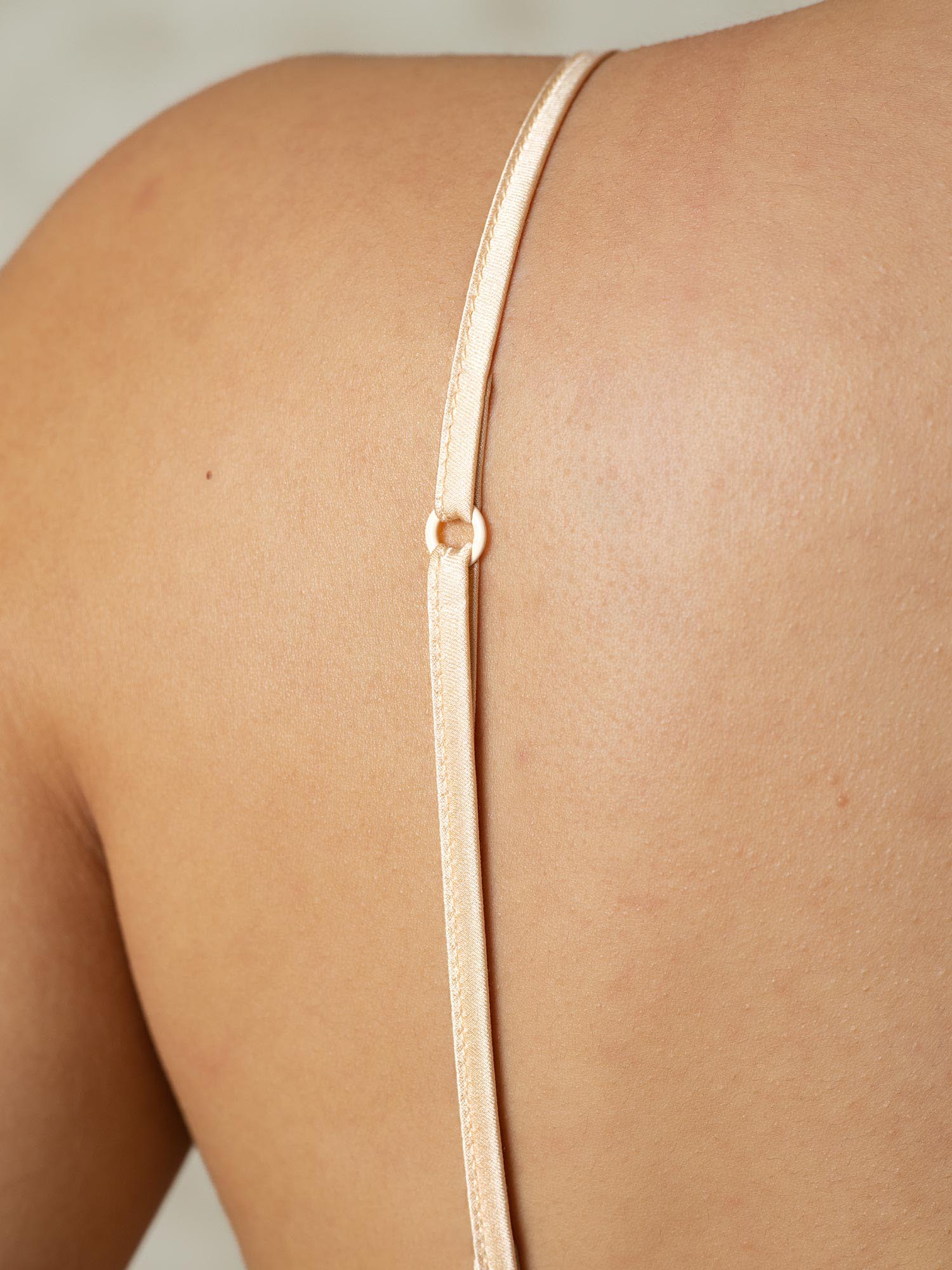 [Tan] SilkSilky  Silk Knitted Bra 005