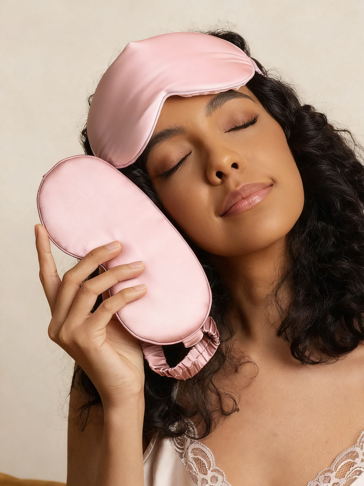 [Pale Mauve] SilkSilky  Pure Silk Eye Mask 005