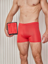 [Red] SilkSilky  100% Silk Jersey Men's Underwear 003
