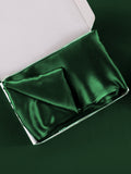 SilkSilky  30Momme Pure Silk Pillowcase DarkGreen 006