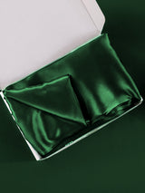 [Dark Green] SilkSilky  22Momme Pure Silk Pillowcase 005