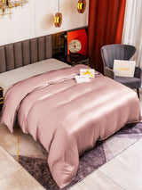 [Pale Mauve] SilkSilky  19Momme Duvet Covers 001