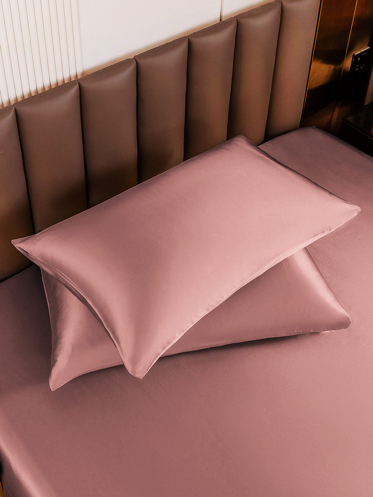 SilkSilky  30Momme Pure Silk Pillowcase PaleMauve 003