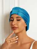 SilkSilky  Pure Silk Sleep Cap Teal 003