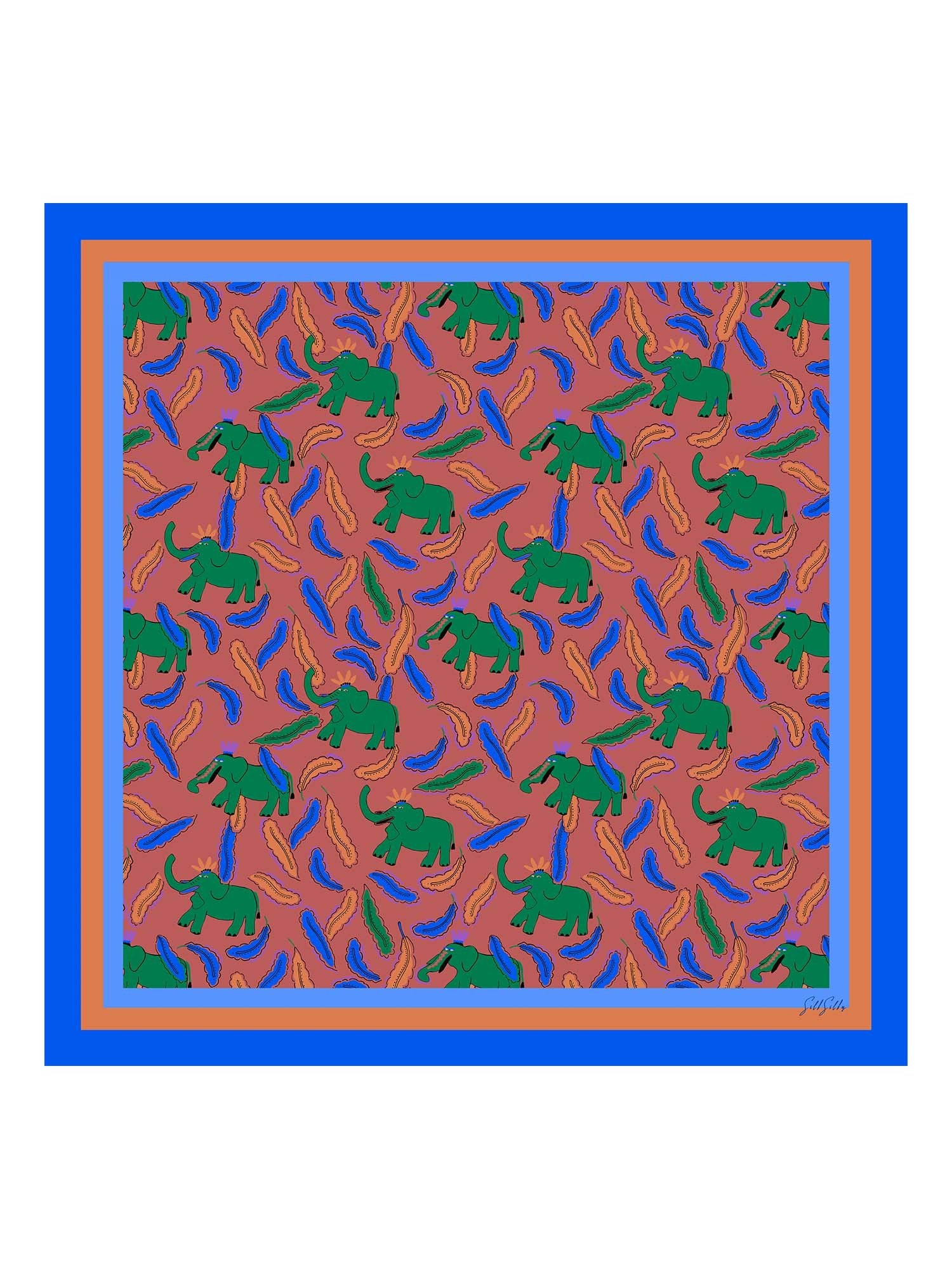 [Clay Elephant] SilkSilky Scarf 001