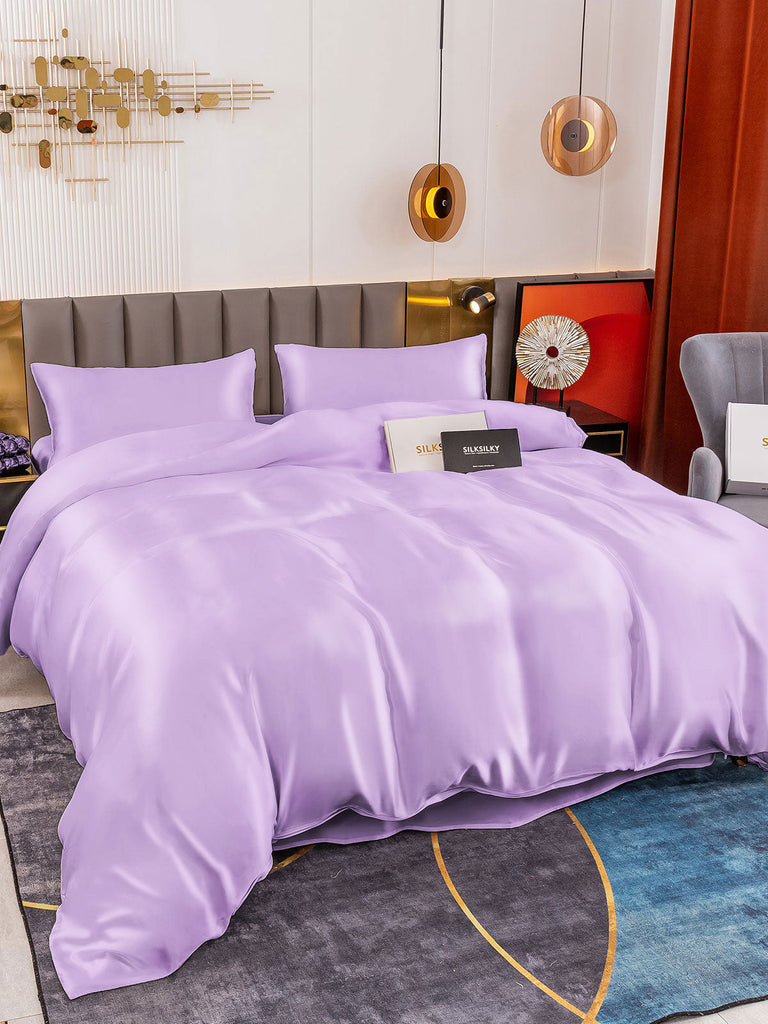 Silksilky Best Silk Bedset 4Pcs Silk Doona Cover Pure Silk Pillowcase ...