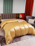 SilkSilky US 25Momme Pure Silk Duvet Cover Champagne 002