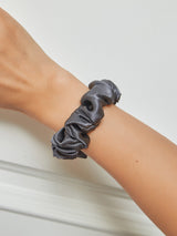 [Dark Gray] SilkSilky  Scrunchie 001