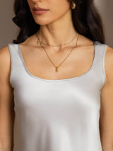 [Silver] SilkSilky  Sleeveless Camisole Top 004