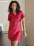 SilkSilky  Pure Silk Short Sleeve V Neck Nightgown video 001