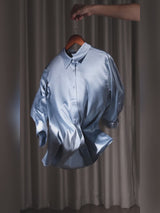 SilkSilky  3/4 Sleeve Lapel Collar Women's Shirts video 001