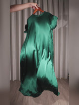 SilkSilky  Short Sleeve Crew Neck Dress video 001
