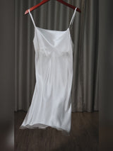 SilkSilky  Spaghetti Strap Cowl Neck Nightgown video 001