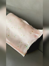 19Momme 100% Mulberry Silk Pillowcase - Snowbud Lily