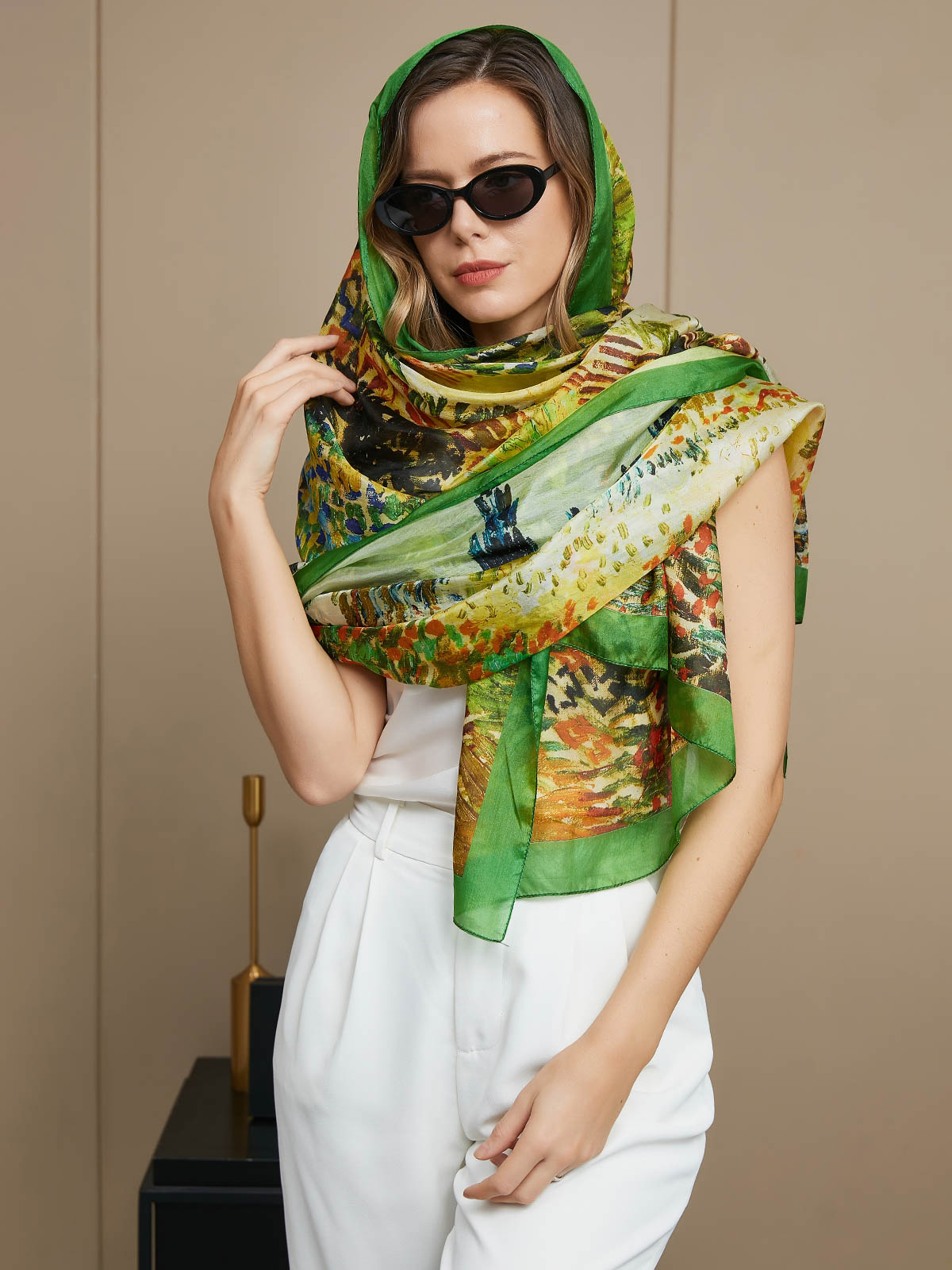 SilkSilky US Pure Silk Scarf Multi 007