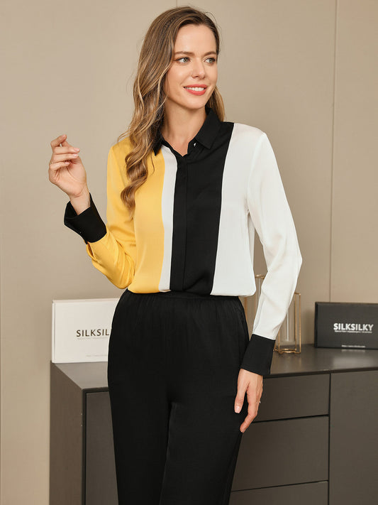 Women's Trendy Mulberry Silk Shirts & Blouses - SILKSILKY