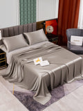 SilkSilky US 25Momme Pure Silk Bedding Set Gray 002