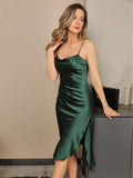 SilkSilky-US-19Momme-Pure-Silk-Sleeveless-Cowl-Neck-Dress-Dark-Green-005