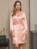 SilkSilky-US-Pure-Silk-Long-Sleeve-Nightgown&Robe-Set-Pink-003