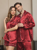 SilkSilky US Pure Silk Long Sleeve Couple Wine 004