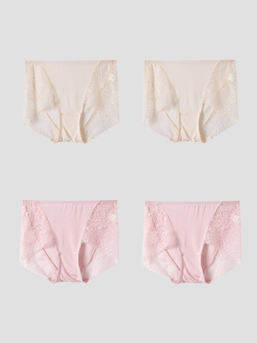 SilkSilky US Silk Knitted Panty Pink 004