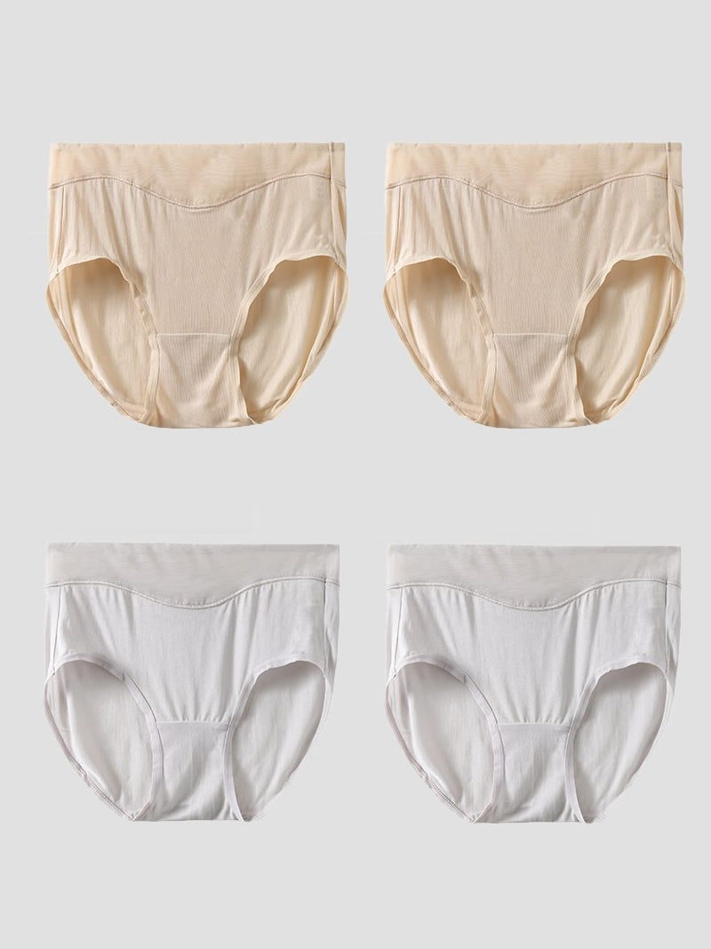 [Beige+LightGray] SilkSilky Silk Panty 003