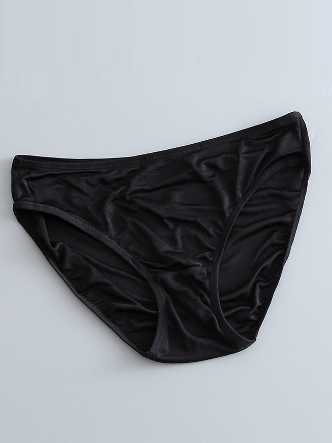 [Black] SilkSilky Silk Knitted Panty 006