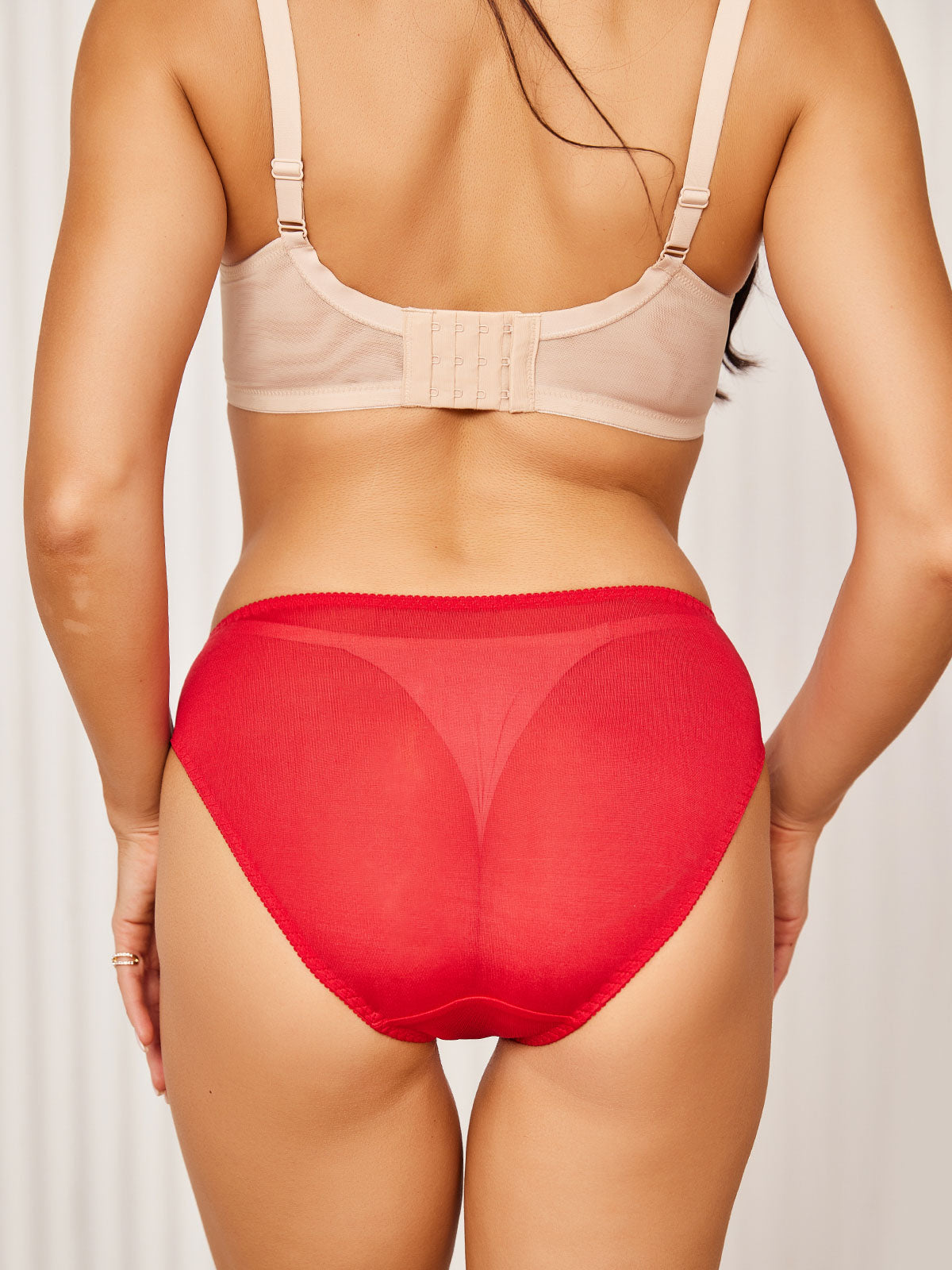 Baywell Women's Underwear Lacy Panties Lace Bikini Hipster Silky Comfy  Briefs 3 Packs 126.5-148.5lbs