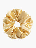 SilkSilky US 19Momme Pure Silk Scrunchie Champagne 003