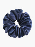 SilkSilky US 19Momme Pure Silk Scrunchie Blue 005