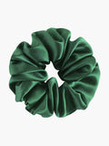 SilkSilky US 19Momme Pure Silk Scrunchie Green 003