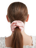 SilkSilky US 19Momme Pure Silk Scrunchie Pink 003