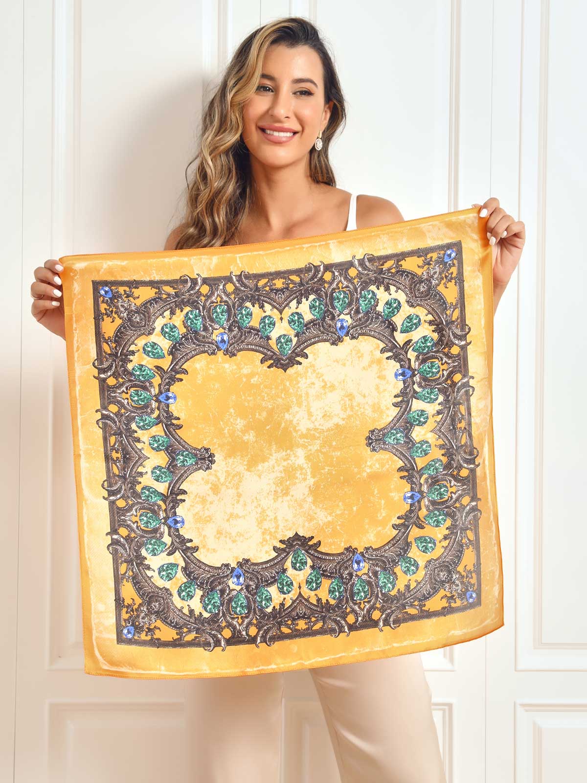 [P052] SilkSilky Pure Silk Scarf 001