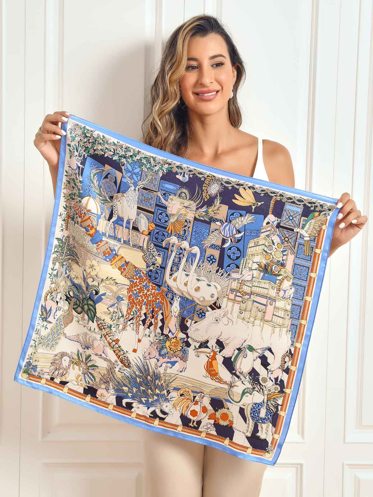 [P059] SilkSilky Pure Silk Scarf 002