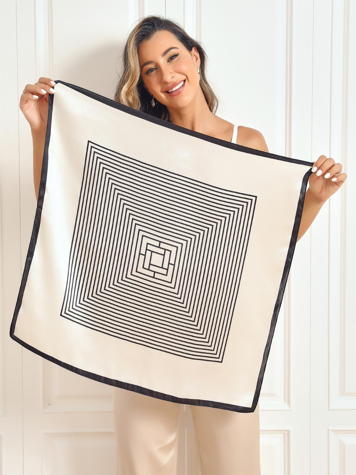 [P061] SilkSilky Pure Silk Scarf 005