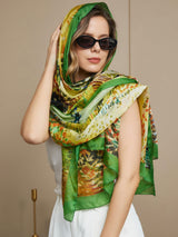 [P072] SilkSilky Pure Silk Scarf 001