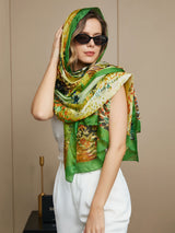 [P072] SilkSilky Pure Silk Scarf 006