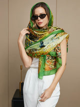 [P072] SilkSilky Pure Silk Scarf 007