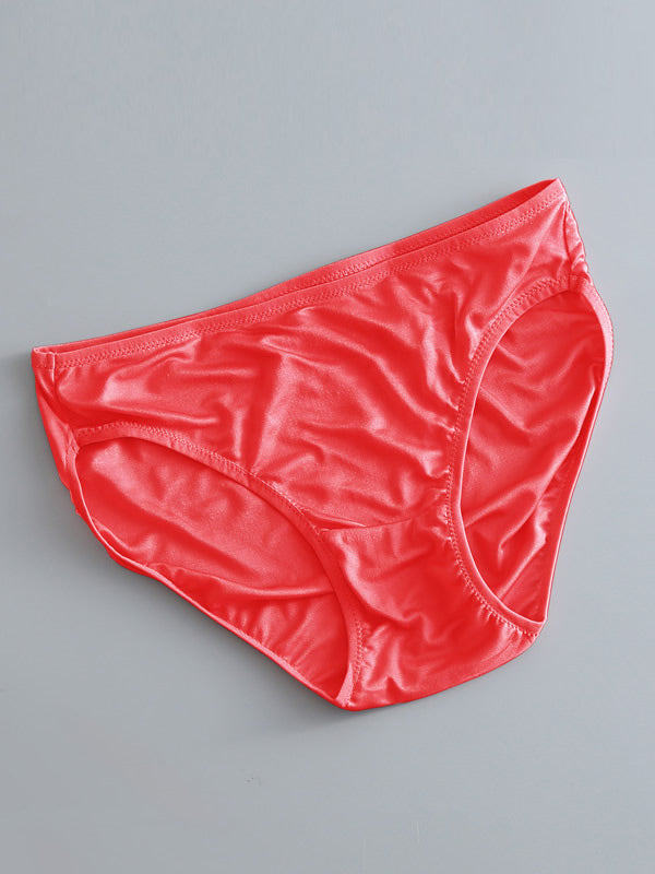 [Red] SilkSilky Silk Knitted Panty 006