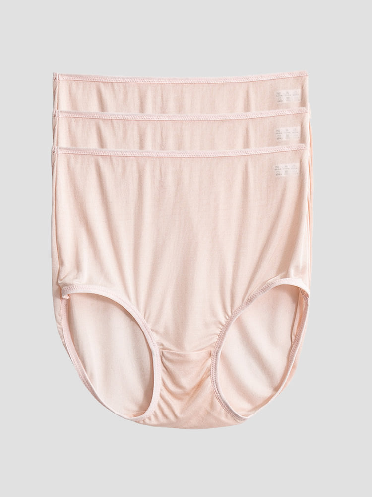 SilkSilky US Silk Knitted Panty Pink 005