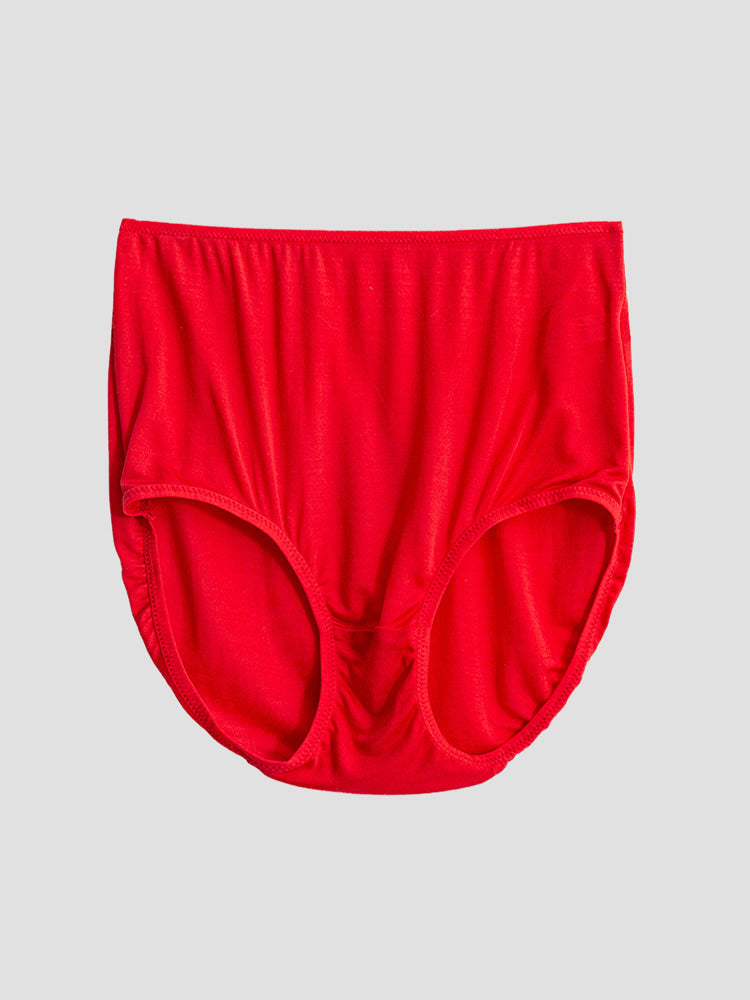 SilkSilky US Silk Knitted Panty Red 006