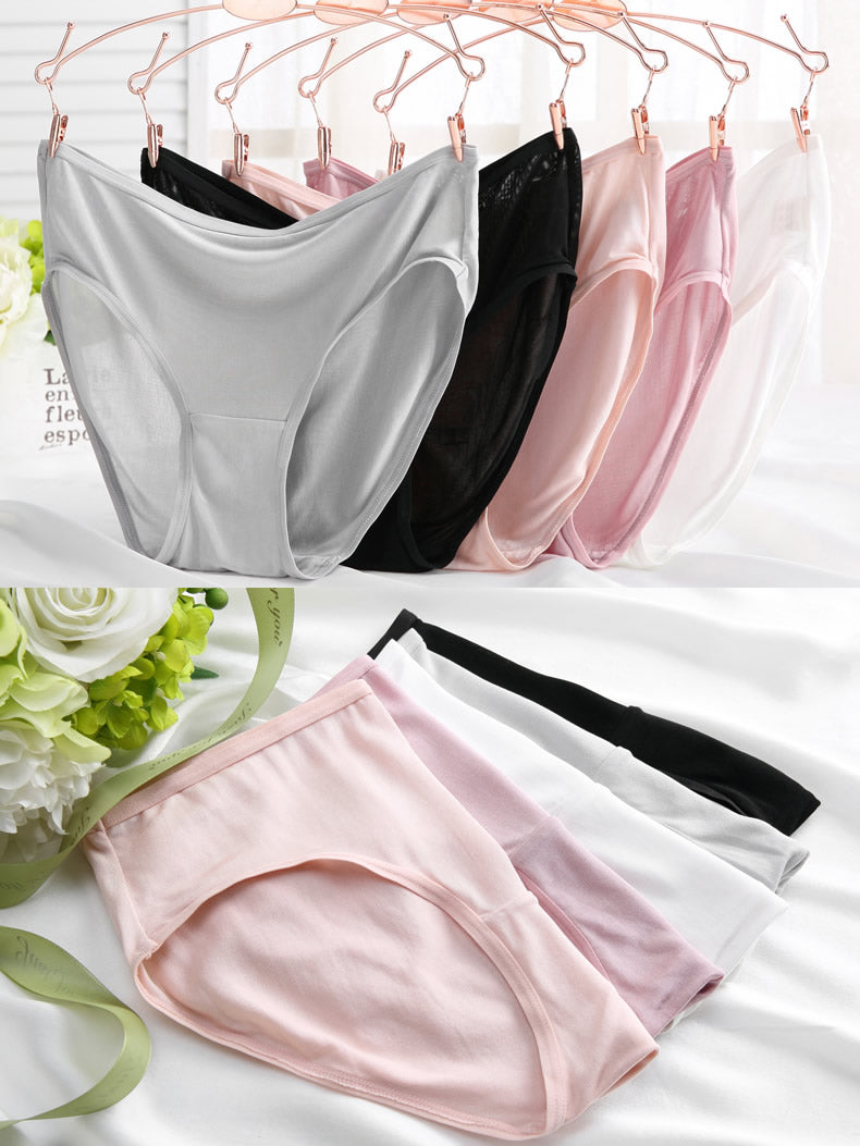 [White] SilkSilky Silk Knitted Panty 007