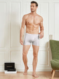 SilkSilky US Silk Knitted Mens Underwear Gray 003